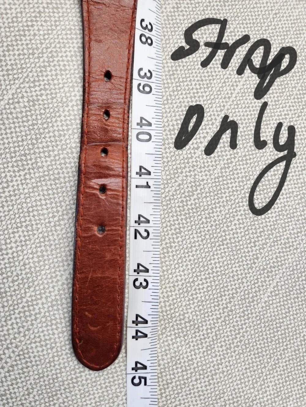 Smathers & Branson Sz 40 Belt Notre Dame Needlepoint Hand Stitched Brass Buckle